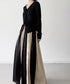 Glossy Block Maxi Skirt
